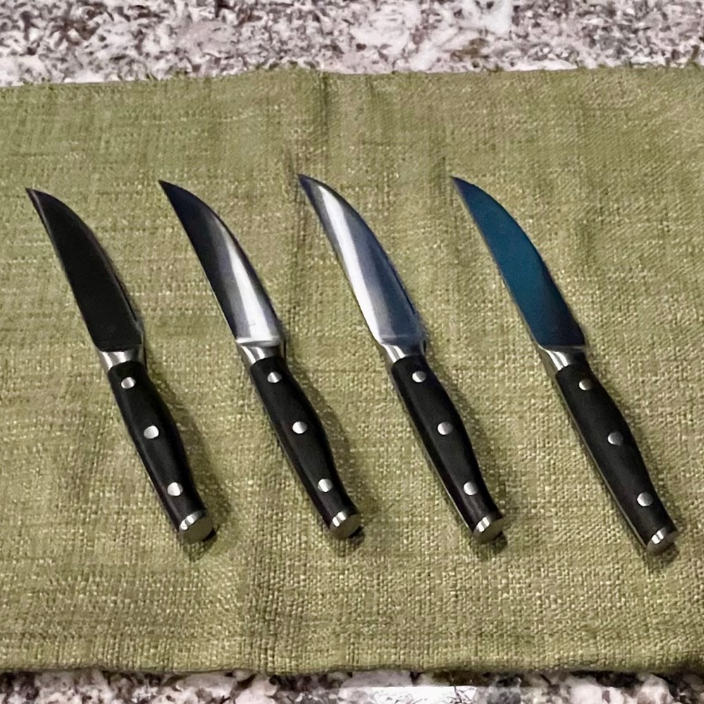 Pampered Chef  BRAND NEW 
Set of Luxury Steak Knives 
in Black Wooden Case - Picture 9 of 16